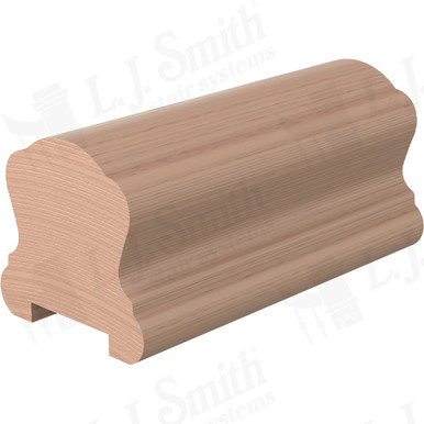 L.J. Smith Plowed Handrail · LJ-6B10PS0-08-HM — stair parts selection with LeviArs Design & Remodeling