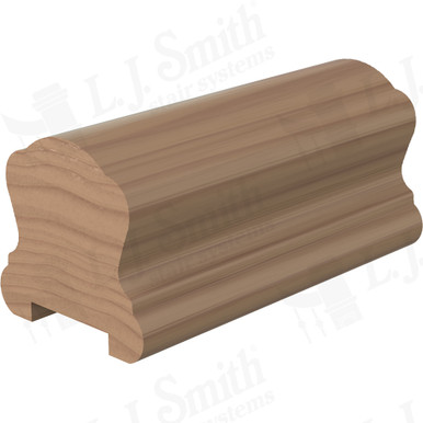 L.J. Smith Plowed Handrail · LJ-6B10PS0-08-P — stair parts selection with LeviArs Design & Remodeling