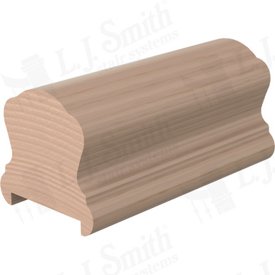L.J. Smith Plowed Handrail · LJ-6B10PS1-08-M — stair parts selection with LeviArs Design & Remodeling