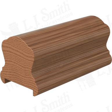 L.J. Smith Plowed Handrail · LJ-6B10PS1-08-WO — stair parts selection with LeviArs Design & Remodeling