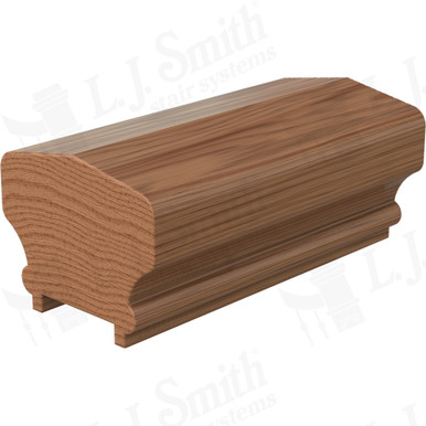 L.J. Smith Plowed Handrail · LJ-6C01PC-16-WO — stair parts selection with LeviArs Design & Remodeling
