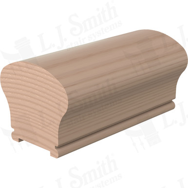 L.J. Smith Plowed Handrail · LJ-6W09P-12-M — stair parts selection with LeviArs Design & Remodeling