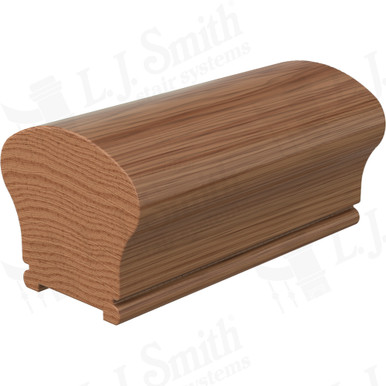L.J. Smith Plowed Handrail · LJ-6W09PSC-08-WO — stair parts selection with LeviArs Design & Remodeling
