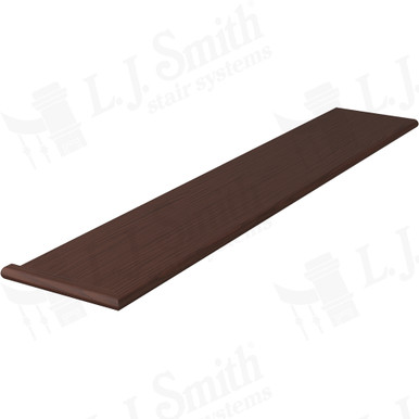 L.J. Smith Reversible Miter Return Tread · 807010X541RV-W — stair parts selection with LeviArs Design & Remodeling