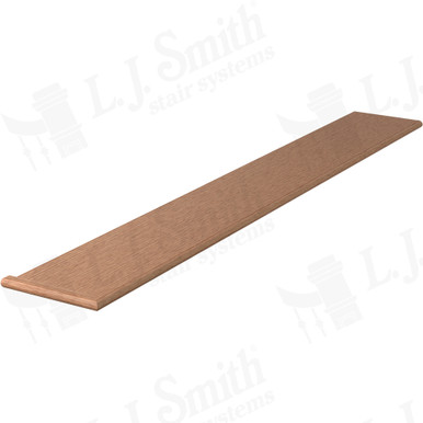 L.J. Smith Reversible Miter Return Tread · 807010X721RV — stair parts selection with LeviArs Design & Remodeling