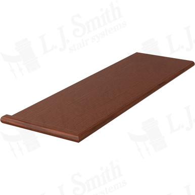 L.J. Smith Reversible Miter Return Tread · 807011X361RV-BRZC — stair parts selection with LeviArs Design & Remodeling