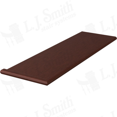 L.J. Smith Reversible Miter Return Tread · 807011X361RV-MH — stair parts selection with LeviArs Design & Remodeling