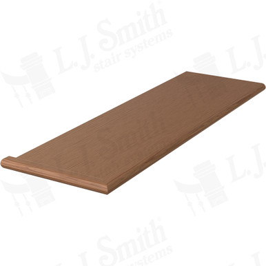 L.J. Smith Reversible Miter Return Tread · 807011X361RV-WO — stair parts selection with LeviArs Design & Remodeling