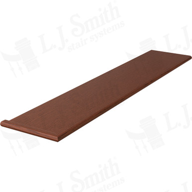 L.J. Smith Reversible Miter Return Tread · 807011X541RV-BRZC — stair parts selection with LeviArs Design & Remodeling