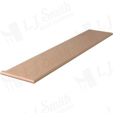 L.J. Smith Reversible Miter Return Tread · 807011X541RV-H — stair parts selection with LeviArs Design & Remodeling