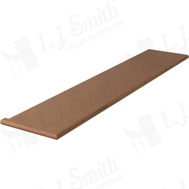 L.J. Smith Reversible Miter Return Tread · 807011X541RV-WO — stair parts selection with LeviArs Design & Remodeling