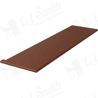 L.J. Smith Reversible Miter Return Tread · 807311X421RV-BRZC — stair parts selection with LeviArs Design & Remodeling