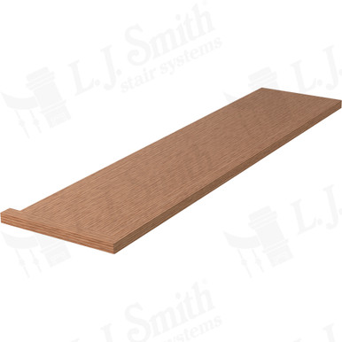L.J. Smith Reversible Square Nose Miter Return Tread · 887011X481RV — stair parts selection with LeviArs Design & Remodeling