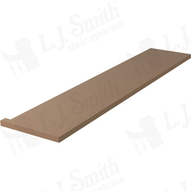L.J. Smith Reversible Square Nose Miter Return Tread · 887011X541RV-P — stair parts selection with LeviArs Design & Remodeling