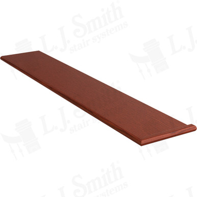 L.J. Smith Right Hand Miter Return Tread · 807010X54RH-BRZC — stair parts selection with LeviArs Design & Remodeling