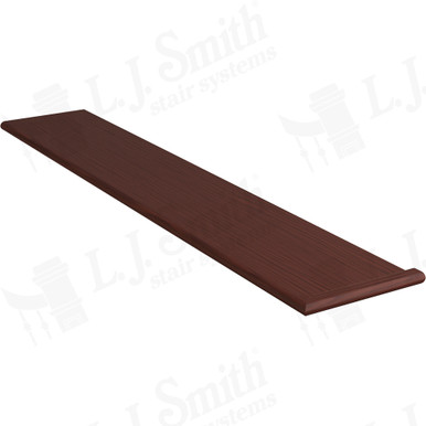 L.J. Smith Right Hand Miter Return Tread · 807010X54RH-W — stair parts selection with LeviArs Design & Remodeling