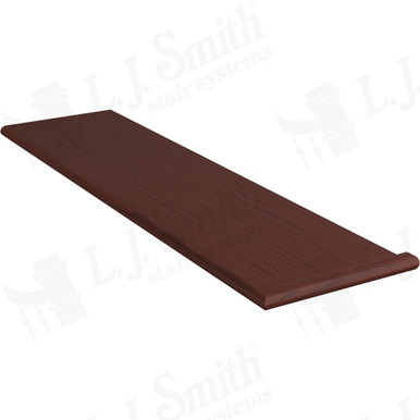 L.J. Smith Right Hand Miter Return Tread · 807011X42RH-W — stair parts selection with LeviArs Design & Remodeling