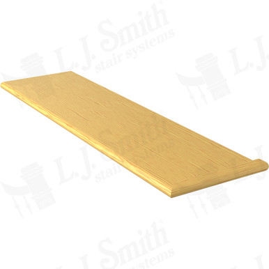 L.J. Smith Right Hand Miter Return Tread · 807011X42RH-YP — stair parts selection with LeviArs Design & Remodeling