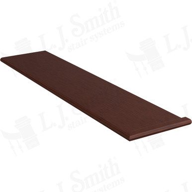 L.J. Smith Right Hand Miter Return Tread · 807011X48RH-MH — stair parts selection with LeviArs Design & Remodeling