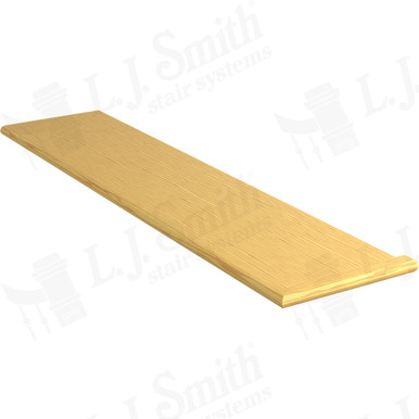 L.J. Smith Right Hand Miter Return Tread · 807011X48RH-YP — stair parts selection with LeviArs Design & Remodeling