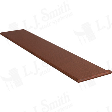 L.J. Smith Right Hand Miter Return Tread · 807011X54RH-BRZC — stair parts selection with LeviArs Design & Remodeling