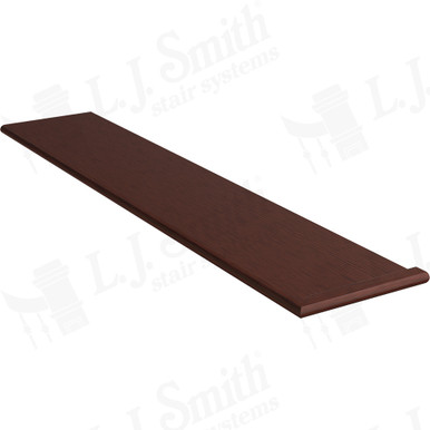 L.J. Smith Right Hand Miter Return Tread · 807011X54RH-MH — stair parts selection with LeviArs Design & Remodeling