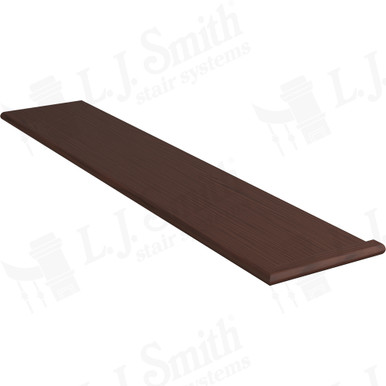 L.J. Smith Right Hand Miter Return Tread · 807011X54RH-W — stair parts selection with LeviArs Design & Remodeling