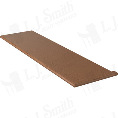 L.J. Smith Right Hand Miter Return Tread · 807013X48RH-WO — stair parts selection with LeviArs Design & Remodeling