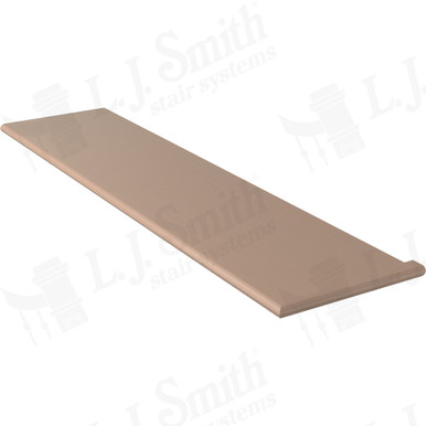 L.J. Smith Right Hand Miter Return Tread · 807013X54RH-M — stair parts selection with LeviArs Design & Remodeling