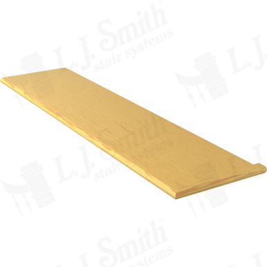L.J. Smith Right Hand Miter Return Tread · 807013X54RH-YP — stair parts selection with LeviArs Design & Remodeling