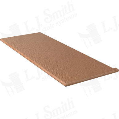 L.J. Smith Right Hand Miter Return Tread · 807018X48RH — stair parts selection with LeviArs Design & Remodeling