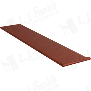 L.J. Smith Right Hand Miter Return Tread · 807310X48RH-BRZC — stair parts selection with LeviArs Design & Remodeling