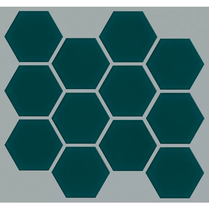 Shaw Floors Ascendant 3" Hex — Viridian · 448TS-00430 — flooring selection with LeviArs Design & Remodeling