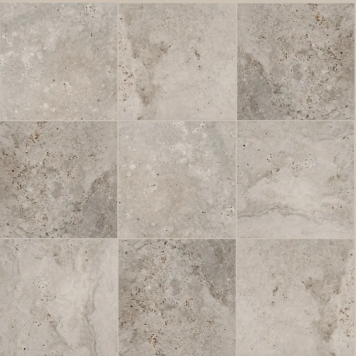 Shaw Floors Basanite Legacy 16X16 — Grey · 503TS-00500 — flooring selection with LeviArs Design & Remodeling