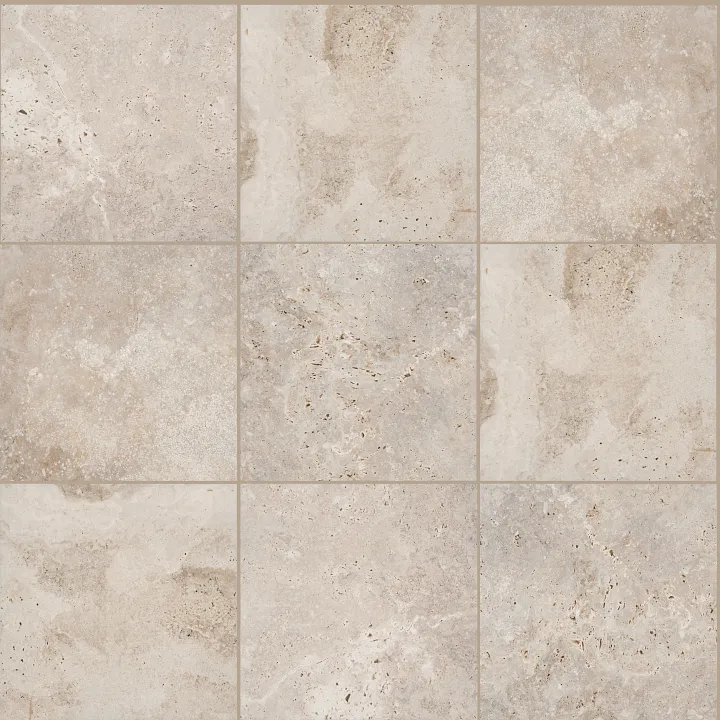 Shaw Floors Basanite Legacy 16X16 — Ivory · 503TS-00100 — flooring selection with LeviArs Design & Remodeling