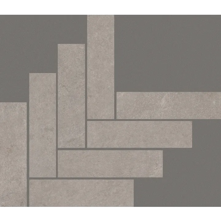 Shaw Floors Callisto Herringbone Mosaic — Fossil · 455TS-00500 — flooring selection with LeviArs Design & Remodeling