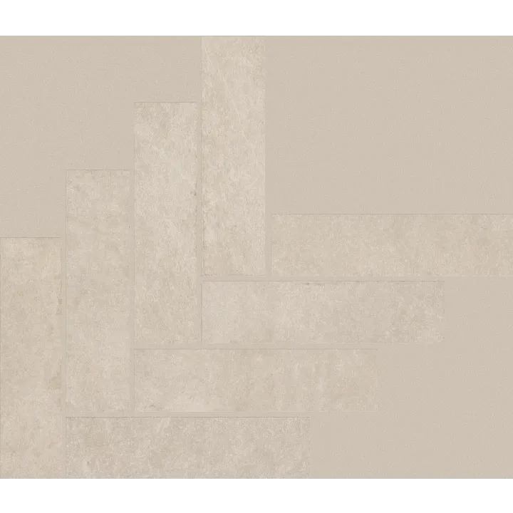 Shaw Floors Callisto Herringbone Mosaic — Tide · 455TS-00200 — flooring selection with LeviArs Design & Remodeling