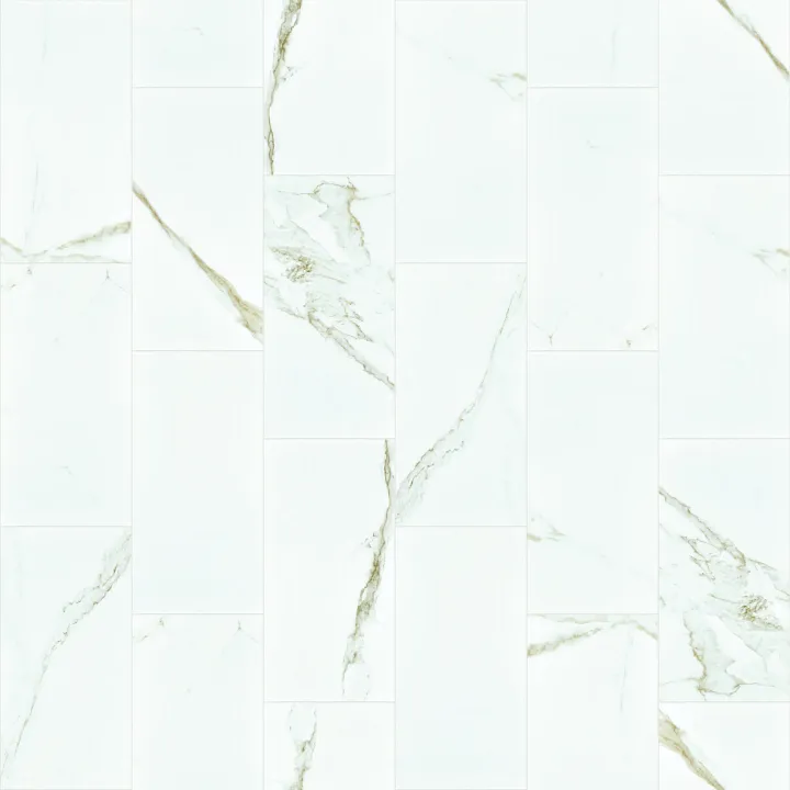 Shaw Floors Casino 12X24 Polish — Calacatta · CS36V-00121 — flooring selection with LeviArs Design & Remodeling