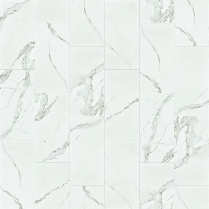 Shaw Floors Casino 12X24 Polish — Statuario · CS36V-00151 — flooring selection with LeviArs Design & Remodeling