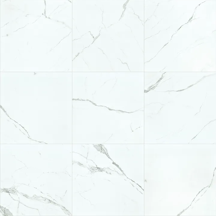 Shaw Floors Casino 24X24 Polished — Statuario · CS37V-00151 — flooring selection with LeviArs Design & Remodeling