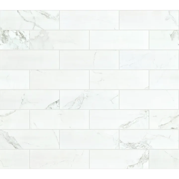 Shaw Floors Casino 4X12 Polish — Statuario · CS35V-00151 — flooring selection with LeviArs Design & Remodeling