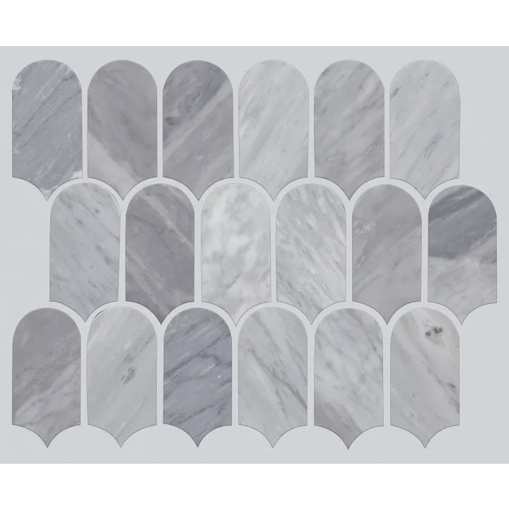 Shaw Floors Chateau Cathedral Mosaic — Bardiglio Cloud · 381TS-00555 — flooring selection with LeviArs Design & Remodeling
