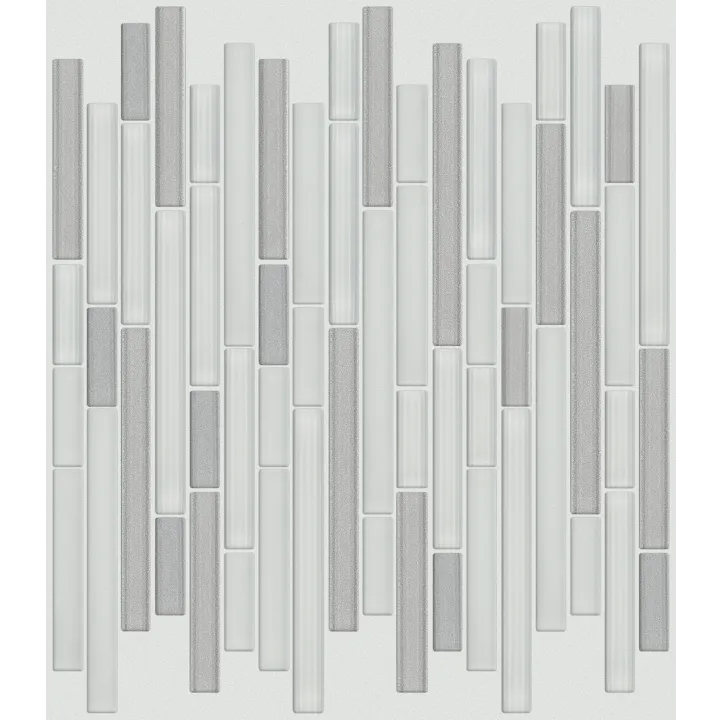 Shaw Floors Chromatic Century Stack Mosaic — White · 583TS-00100 — flooring selection with LeviArs Design & Remodeling