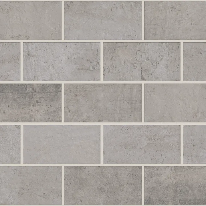 Shaw Floors City Lights 4X8 Matte Brick — Highrise Grey · 570TS-00510 — flooring selection with LeviArs Design & Remodeling
