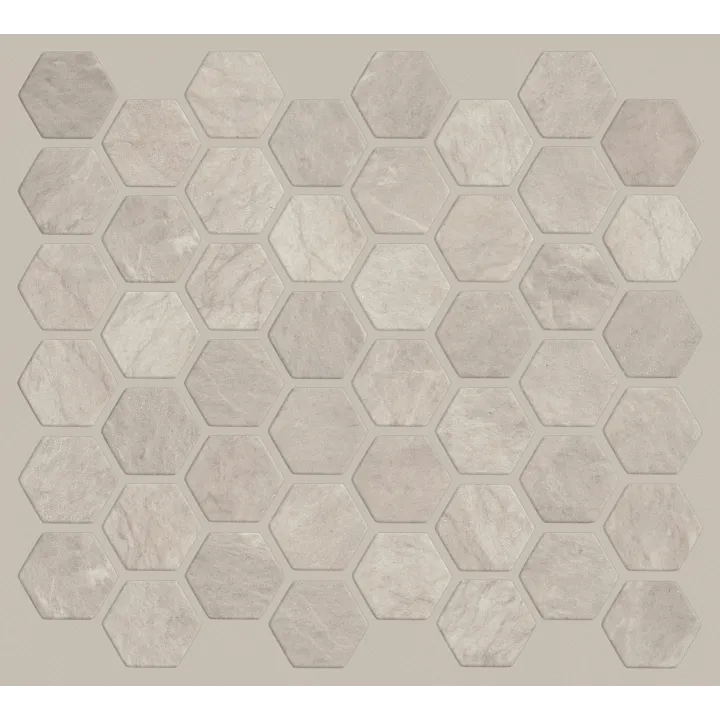 Shaw Floors Dreamscape 2" Hex — Grigio · 483TS-00500 — flooring selection with LeviArs Design & Remodeling