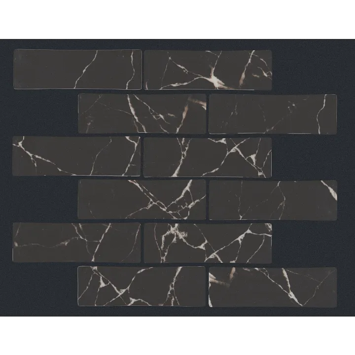 Shaw Floors Dreamscape 2X6 — Nero Marquina · 484TS-00900 — flooring selection with LeviArs Design & Remodeling