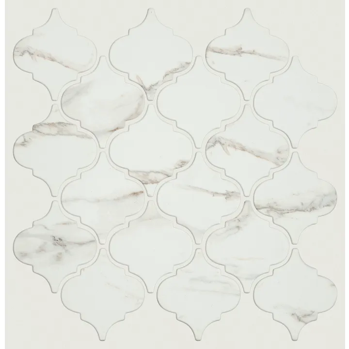 Shaw Floors Dreamscape Arabesque — Carrara · 485TS-00150 — flooring selection with LeviArs Design & Remodeling