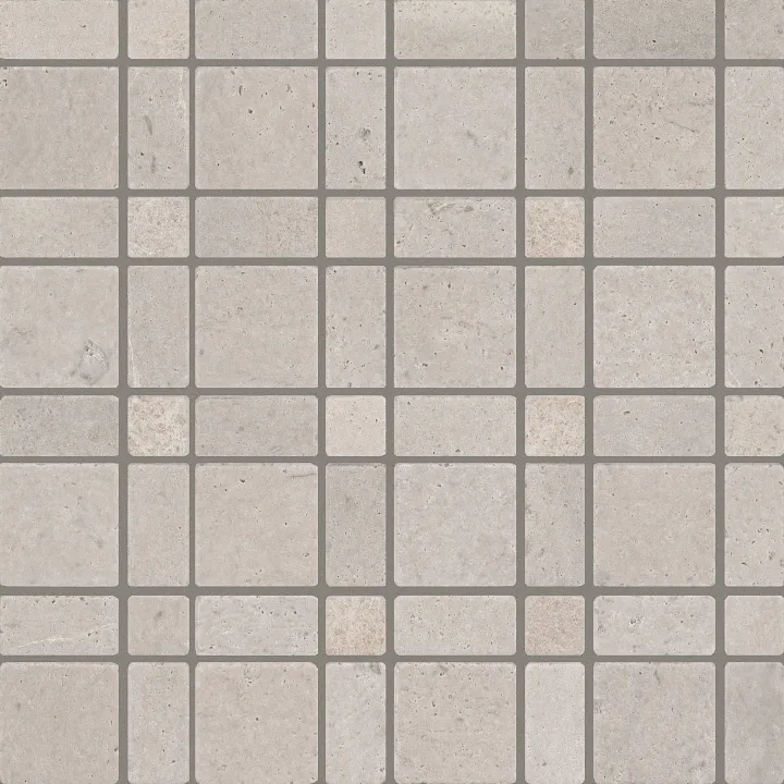Shaw Floors Eterna Pinwhl Mos — Terra Travertine · 761TS-00206 — flooring selection with LeviArs Design & Remodeling