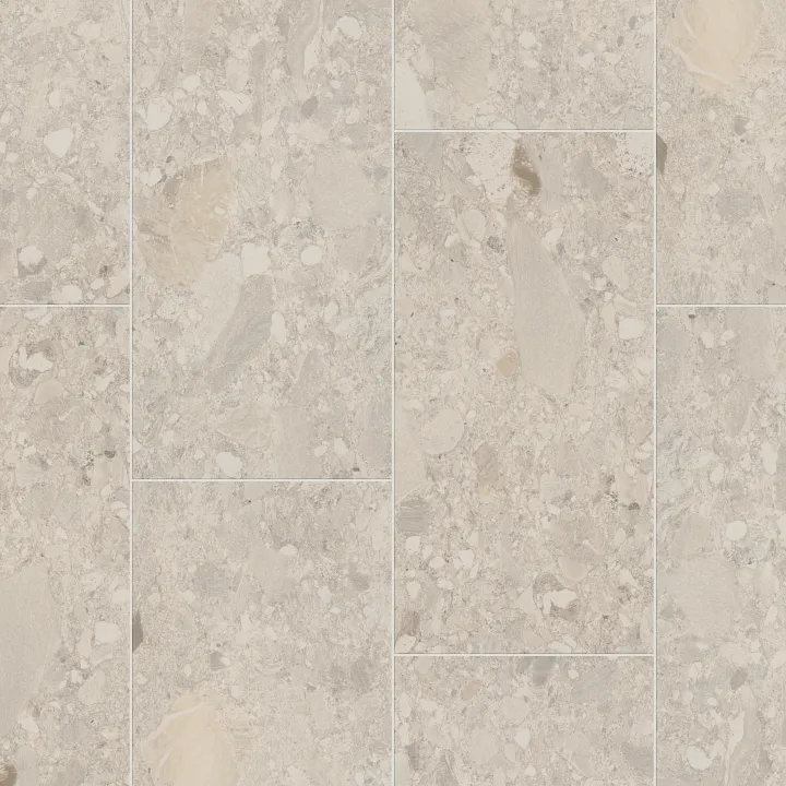 Shaw Floors Exterior Notion 12X24 — Avorio · 495TS-00100 — flooring selection with LeviArs Design & Remodeling