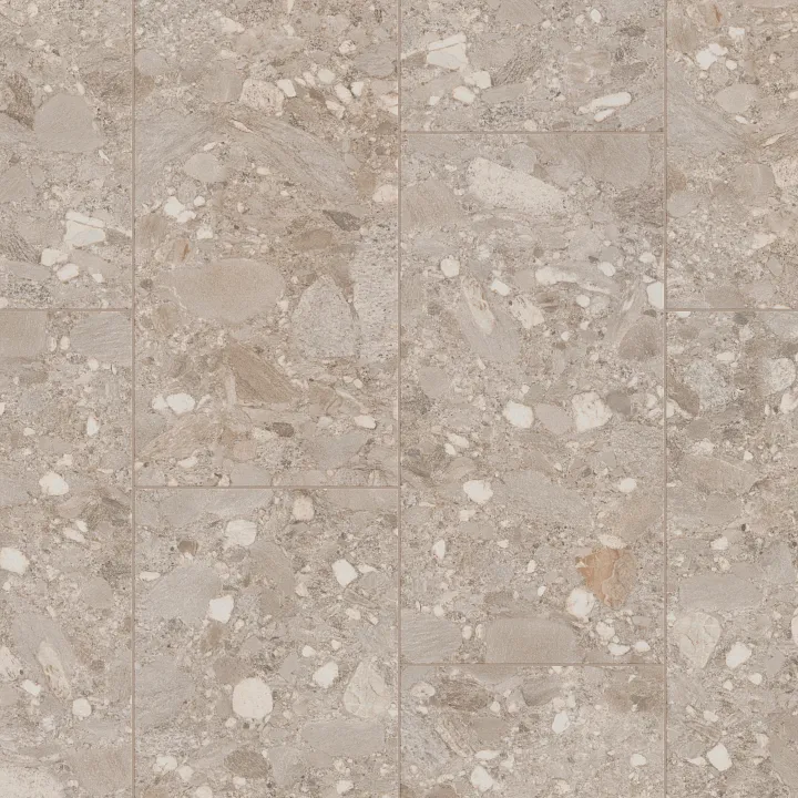Shaw Floors Exterior Notion 12X24 — Sabbia · 495TS-00110 — flooring selection with LeviArs Design & Remodeling